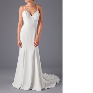 Simple White Wedding Dress